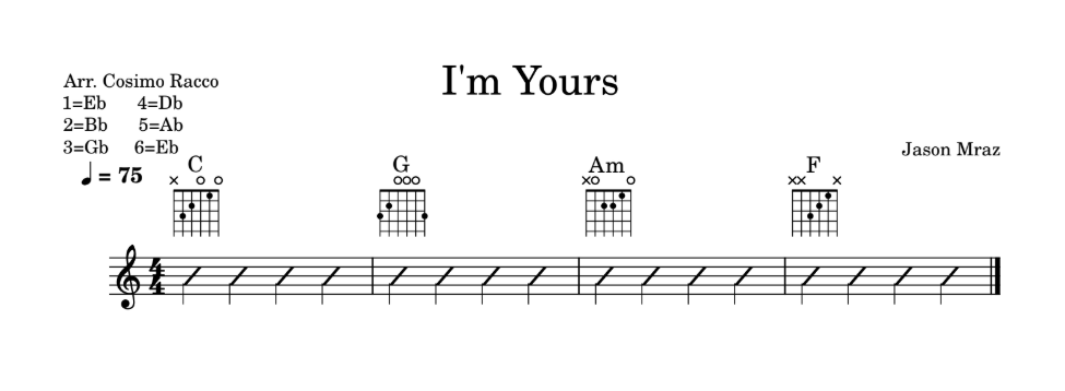 Beginner guitarist playing